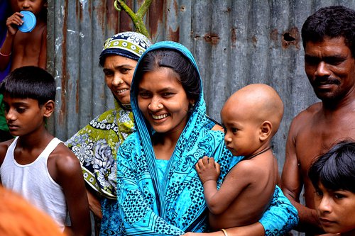 Woman with baby